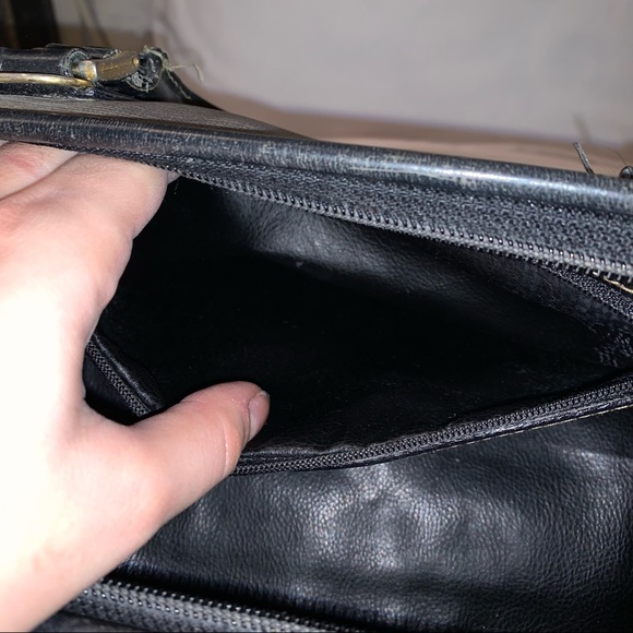 FENDI brown black Boston top handle purse vtg - Picture 10 of 13